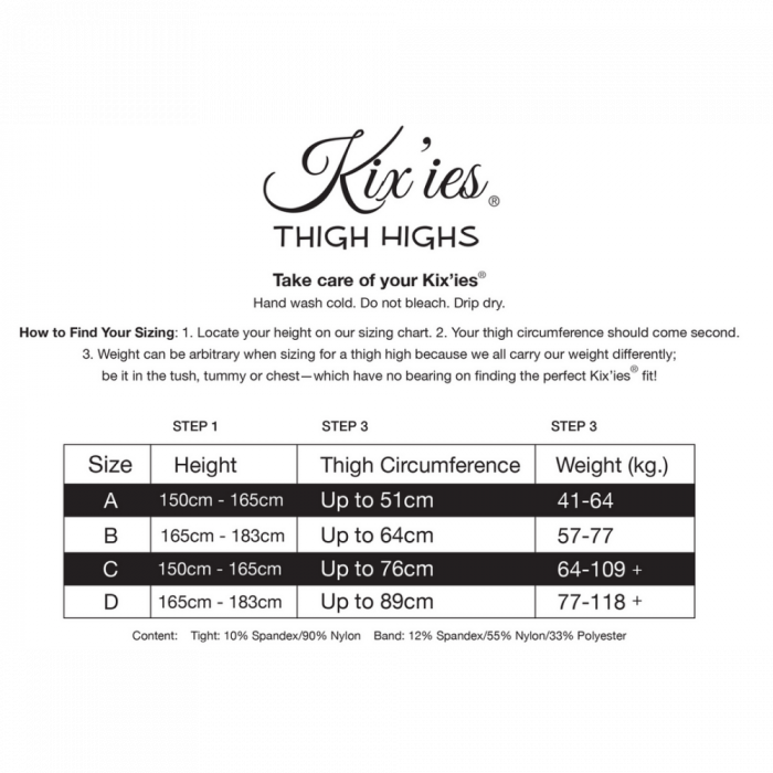 Jackie - Thigh High - B - Zwart - Afbeelding 5