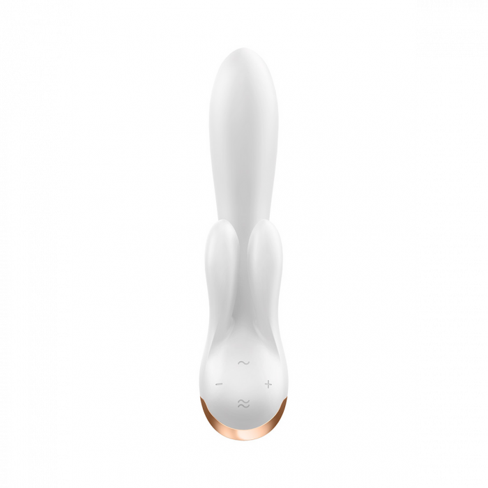 Dubbele Flex - Rabbit Vibrator - Wit - Afbeelding 2