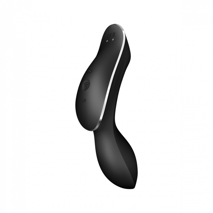 Curvy Trinity 2 - Invoegbare Air Pulse Vibrator - Zwart - Afbeelding 2