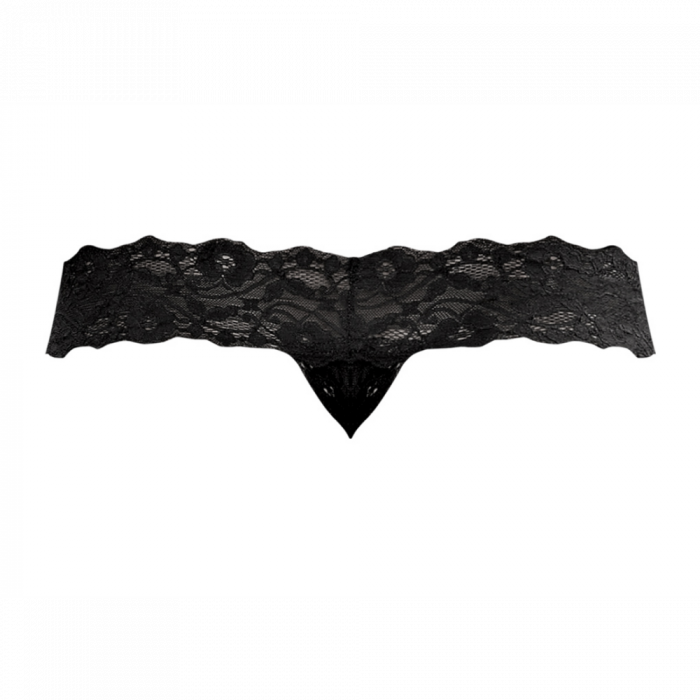 Micro Thong Pinch Back - L/XL - Zwart - Afbeelding 5