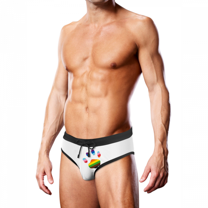 Zwemslip Wit Oversized Paw - L - Afbeelding 2
