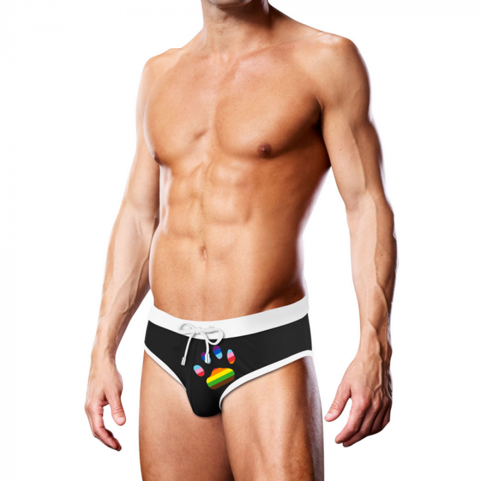 Zwemslip - Zwart Oversized Paw - S - Afbeelding 2