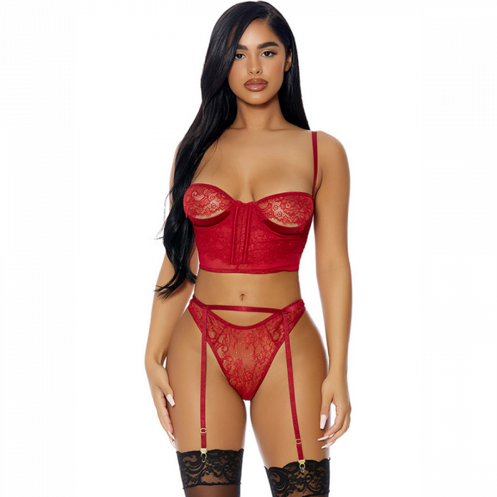 Peek Inside - Lingerie Set - L - Afbeelding 2