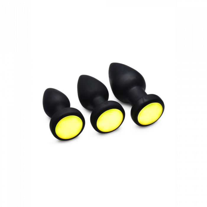 Siliconen Vibrerende LED Plug - Medium - Afbeelding 3