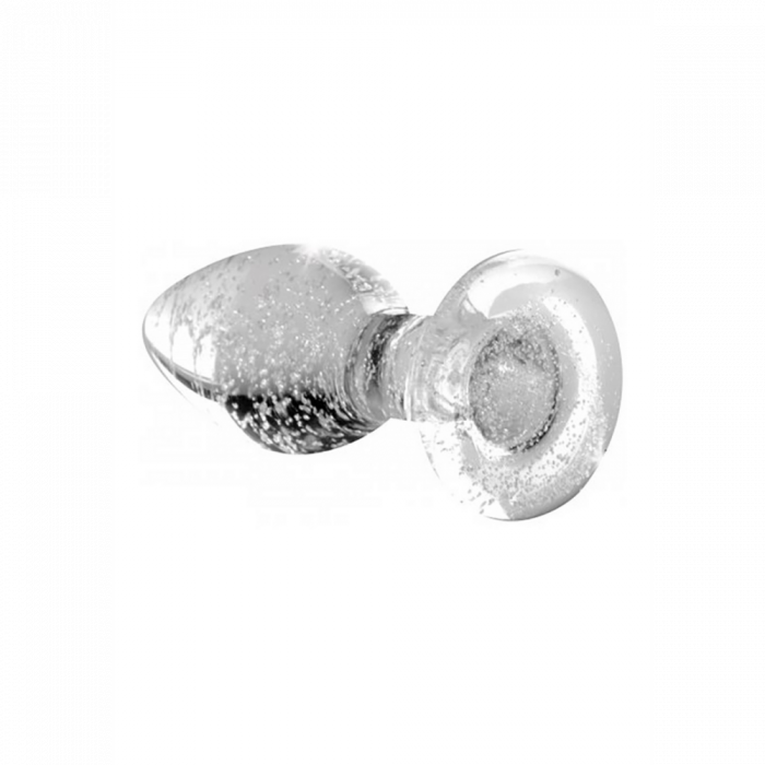 Glow-In-The-Dark - Glazen Buttplug - Klein - Afbeelding 2