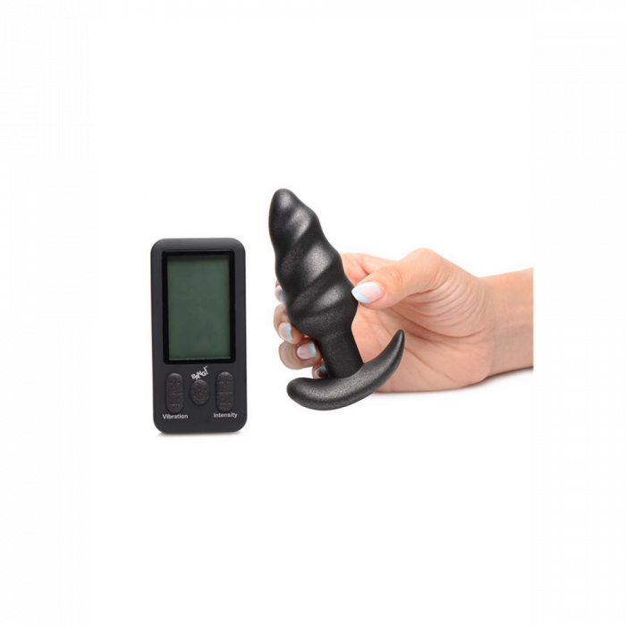 Vibrerende Silicone Swirl Plug met Afstandsbediening en 25 Snelheden - Afbeelding 4