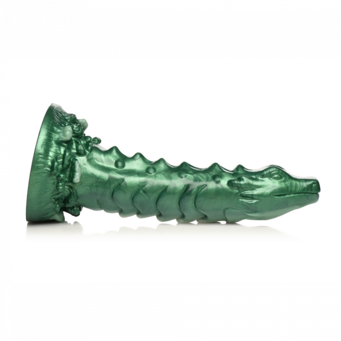 Cockness Monster - Lake Creature Silicone Dildo - Groen - Afbeelding 5