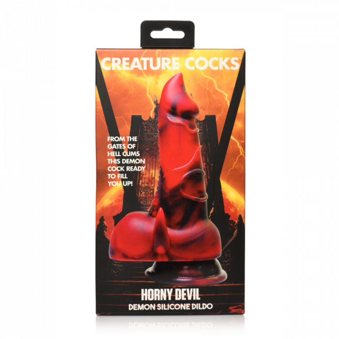 Horny Devil - Demon Silicone Dildo - Rood - Afbeelding 2