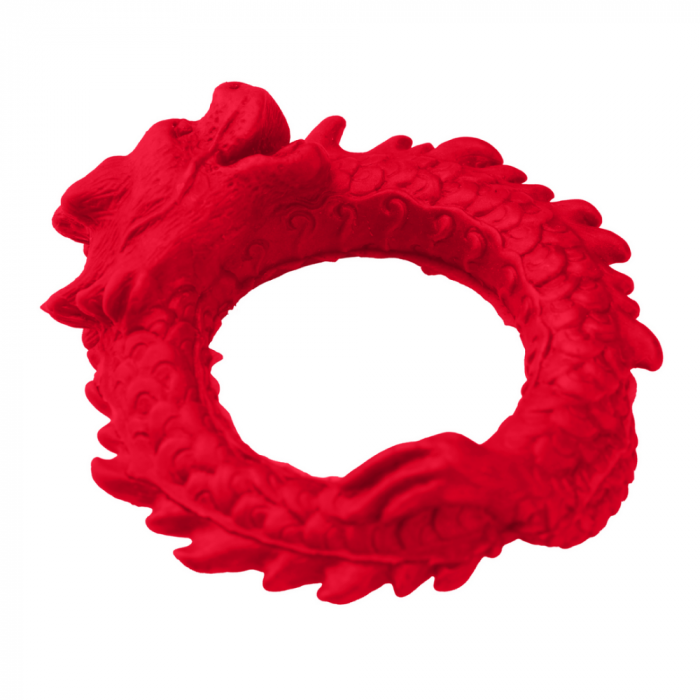 Rise of the Dragon - Siliconen Cockring - Rood - Afbeelding 3