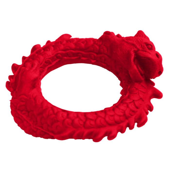Rise of the Dragon - Siliconen Cockring - Rood - Afbeelding 4