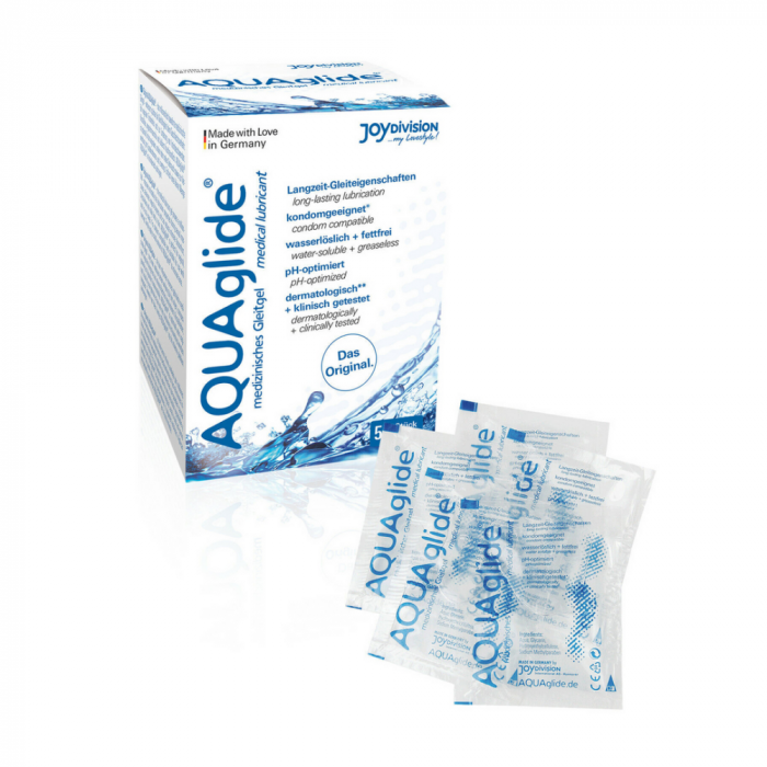 AQUAglide Neutral - Waterbased Anal Lubricant - Enkele Porties - 50 Stuks á 0.1 fl oz / 3 ml - Afbeelding 2