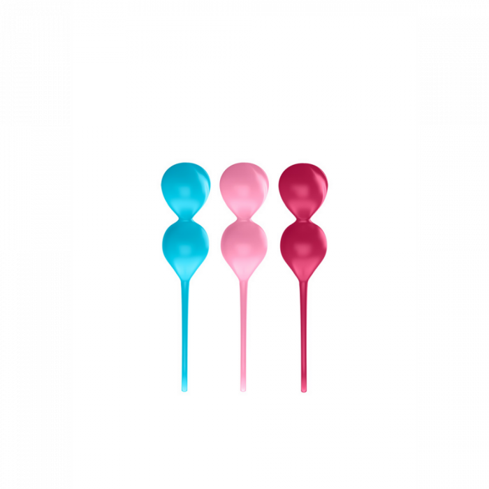 V Balls - Kegel Balls - 3 Stuks - Turquoise/Rood/Roze - Afbeelding 3