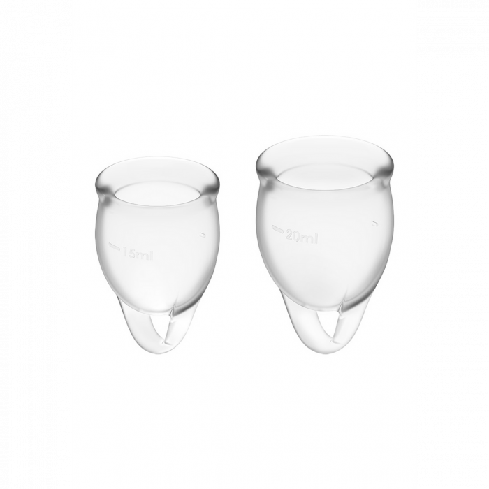 Voel je Zeker - Menstruatiecup - Transparant - Afbeelding 2