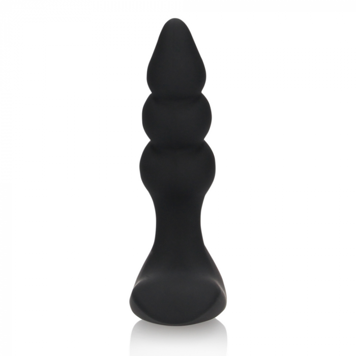 Beaded Vibrerende Anale Plug met Afstandsbediening - Zoethout Zwart - Afbeelding 5