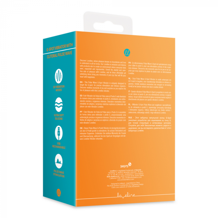 G-Spot Vibrator met Clitorale Pulse Wave - Untamed Orange - Afbeelding 2