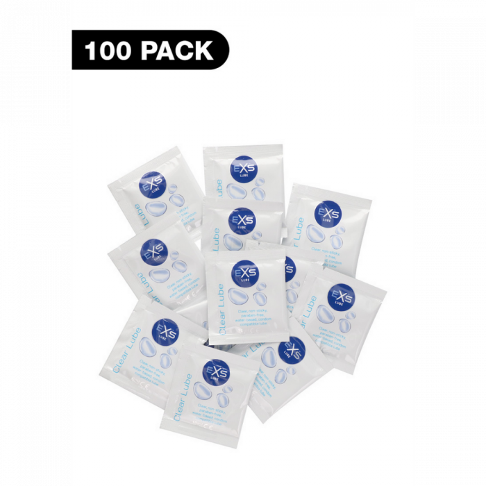 EXS Clear Lube Sachets - 100 Stuks - Afbeelding 4