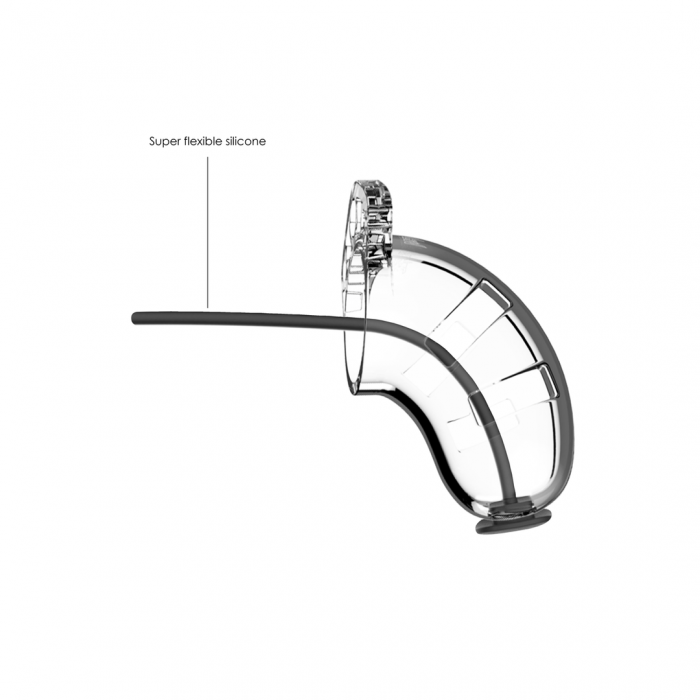 Model 15 Chastity Cock Cage met Urethrale Sounding - 3.5 / 9 cm - Afbeelding 3
