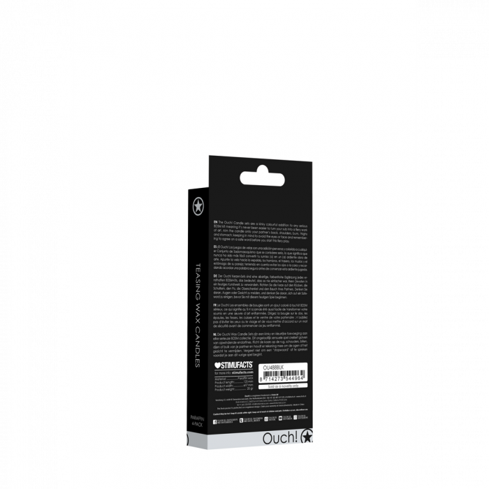 Plagen Waskaarsen - 4 Stuks - Zwart - Afbeelding 2