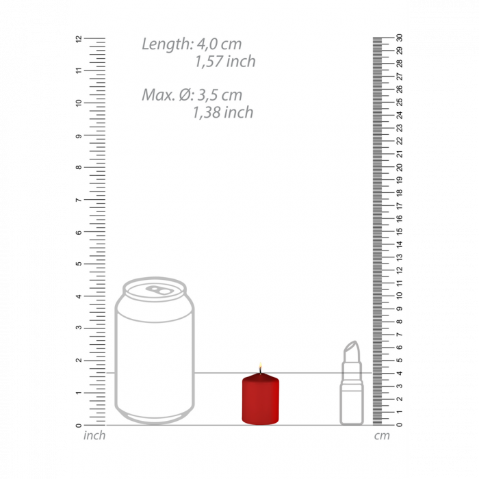 Tease Candles - Sinful - 4 Stuks - Rood - Afbeelding 3