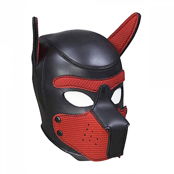 Neopreen Puppy Mask - Rood - Afbeelding 3