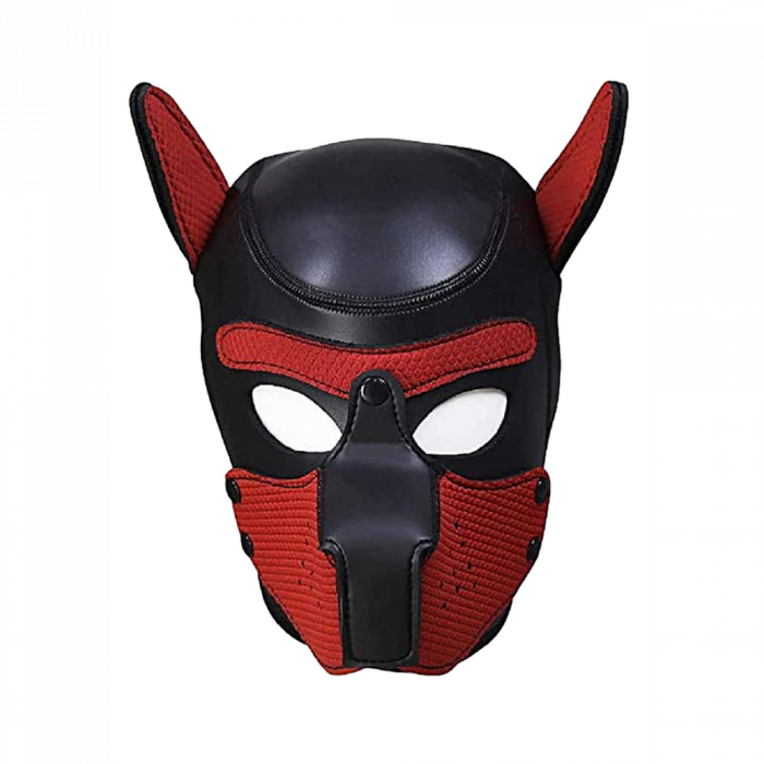 Neopreen Puppy Mask - Rood - Afbeelding 5