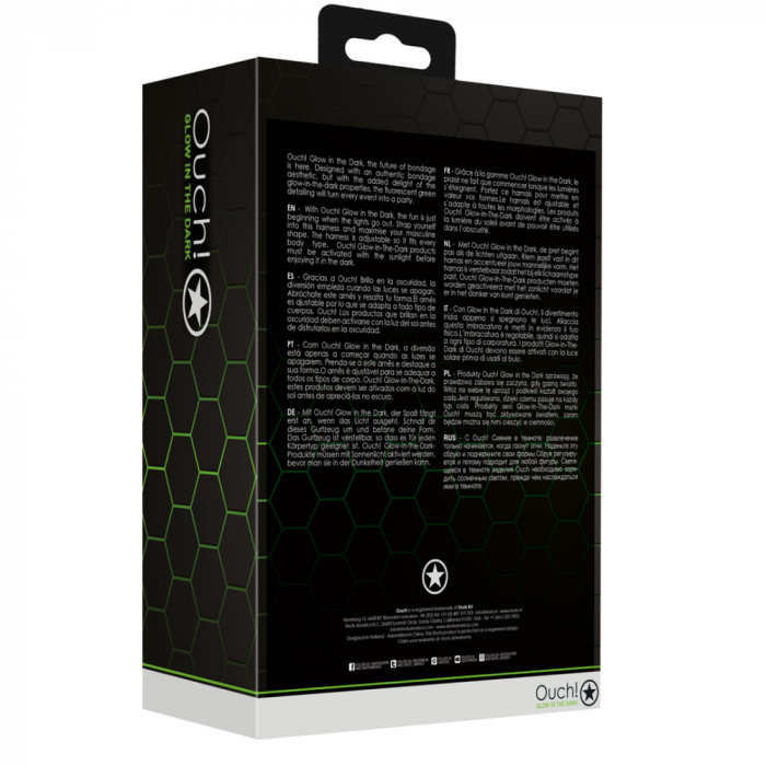 Lichaamsbedekkende Harnas - Glow in the Dark - S/M - Afbeelding 2