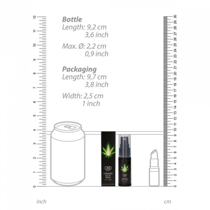 CBD Cannabis Vertraging Spray - 0,5 fl oz / 15 ml - Afbeelding 4