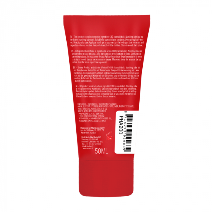 Originele CBD uit Amsterdam - Numbing Lubricant - 2 fl oz / 50 ml - Afbeelding 2