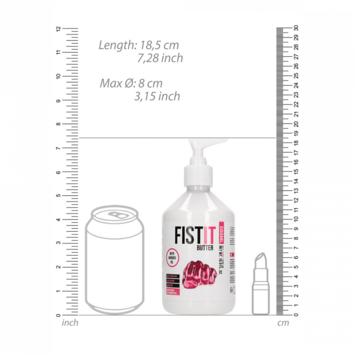 Waterbased Sliding Butter - 500 ml - Pomp - Afbeelding 4
