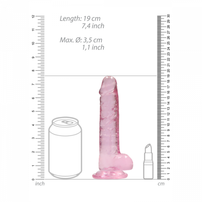 Realistisch Dildo met Ballen - 7 / 18 cm - Afbeelding 5