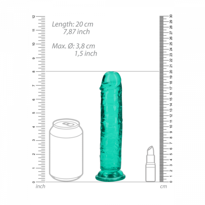 Rechtdoor Realistische Dildo met Zuignap - 7'' / 18 - Afbeelding 5