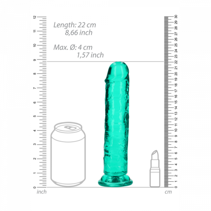 Rechtdoorrijgende Realistische Dildo met Zuignap - 8'' / 20 - Afbeelding 5