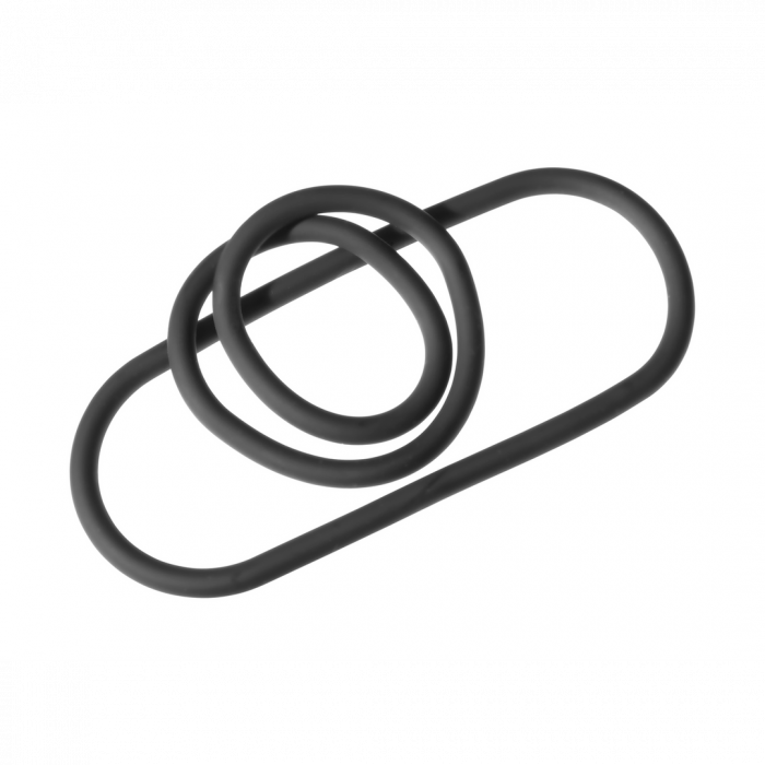 Silicone Slim Wrap Ring - Cockring / Ball Strap - 9 / 22 cm - Afbeelding 2
