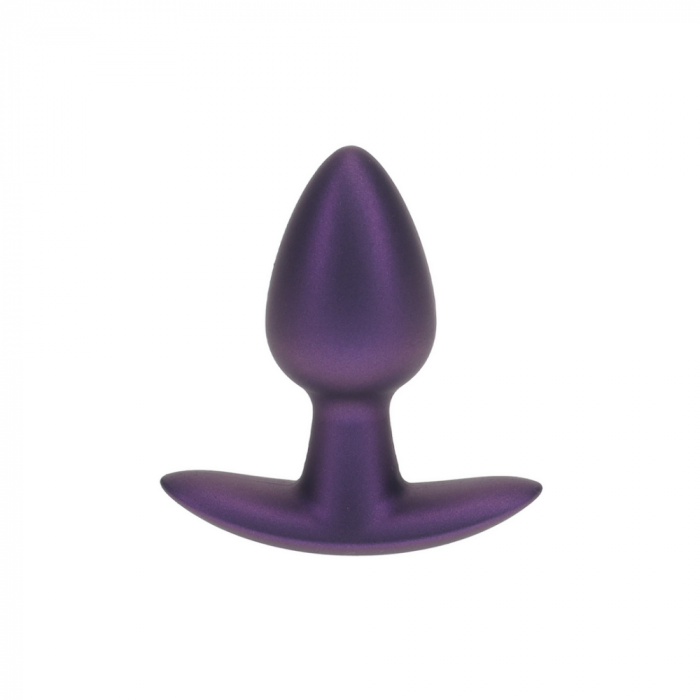 Zachte Silicone Anale Plug - Klein - 6,5 cm - Metallic Paars - Afbeelding 4