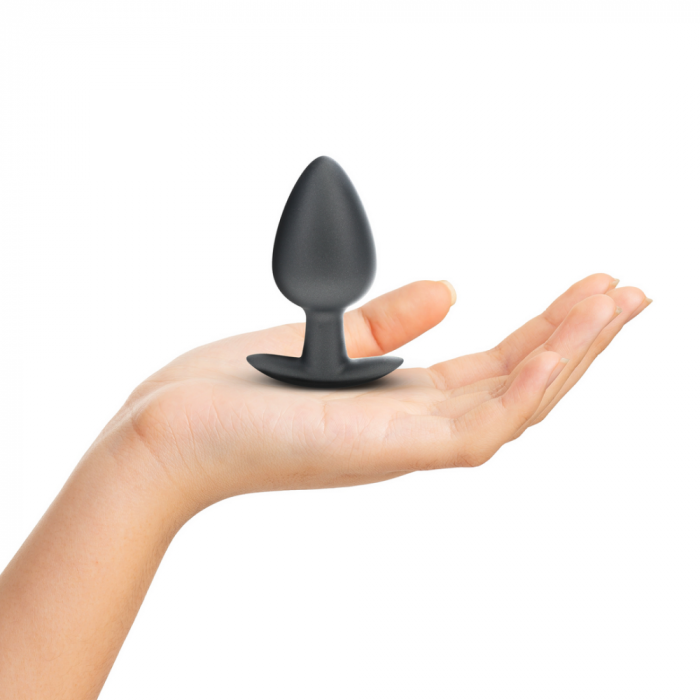 Zachte Siliconen Anale Plug - Groot - 3,5 / 8,9 cm - Gunmetal - Afbeelding 3