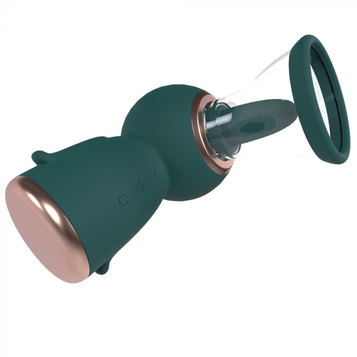 Exquise - Oplaadbare Vulva- en Borstpomp - Bosgroen - Afbeelding 2