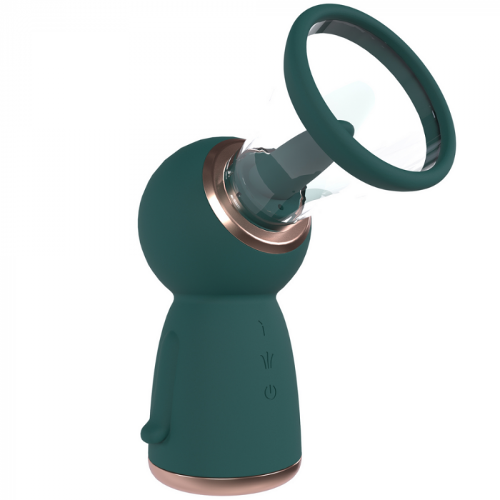 Exquise - Oplaadbare Vulva- en Borstpomp - Bosgroen - Afbeelding 3
