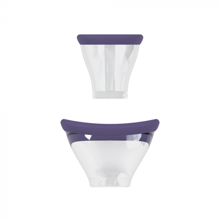 Exquisite - Oplaadbare Vulva en Borst Pomp - Paars - Afbeelding 4