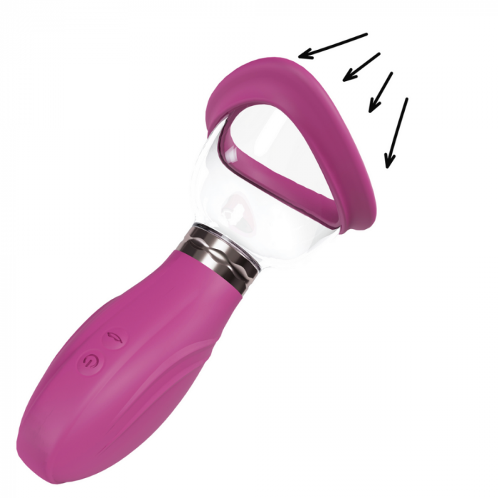 Heerlijke - Oplaadbare Vulva en Borst Pomp - Roze - Afbeelding 5