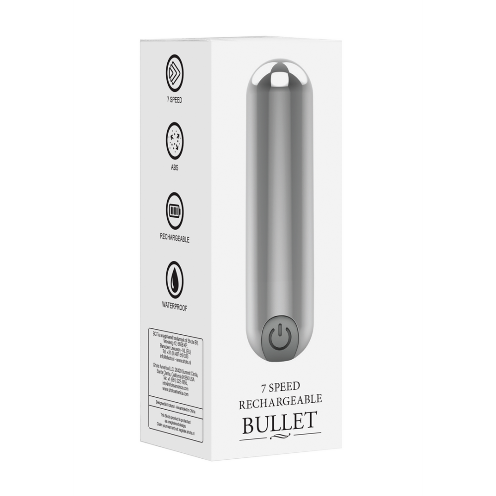 10 Speed Oplaadbare Bullet - Zilver - Afbeelding 2