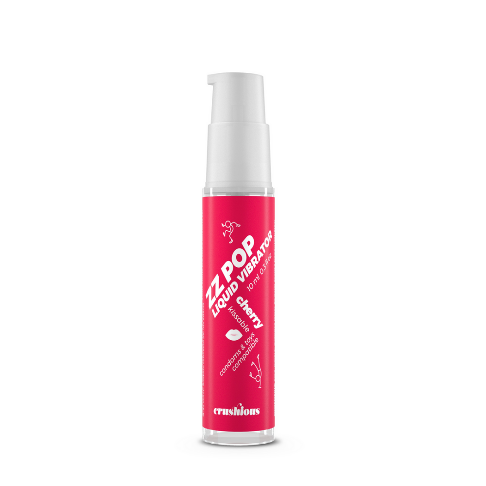 ZZ Pop - Kusbare Vloeibare Vibrator - Kers - 0,3 fl oz / 10 ml - Afbeelding 2