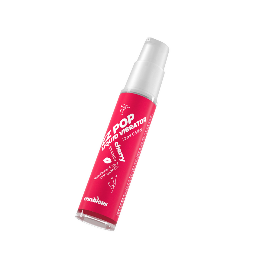 ZZ Pop - Kusbare Vloeibare Vibrator - Kers - 0,3 fl oz / 10 ml - Afbeelding 3