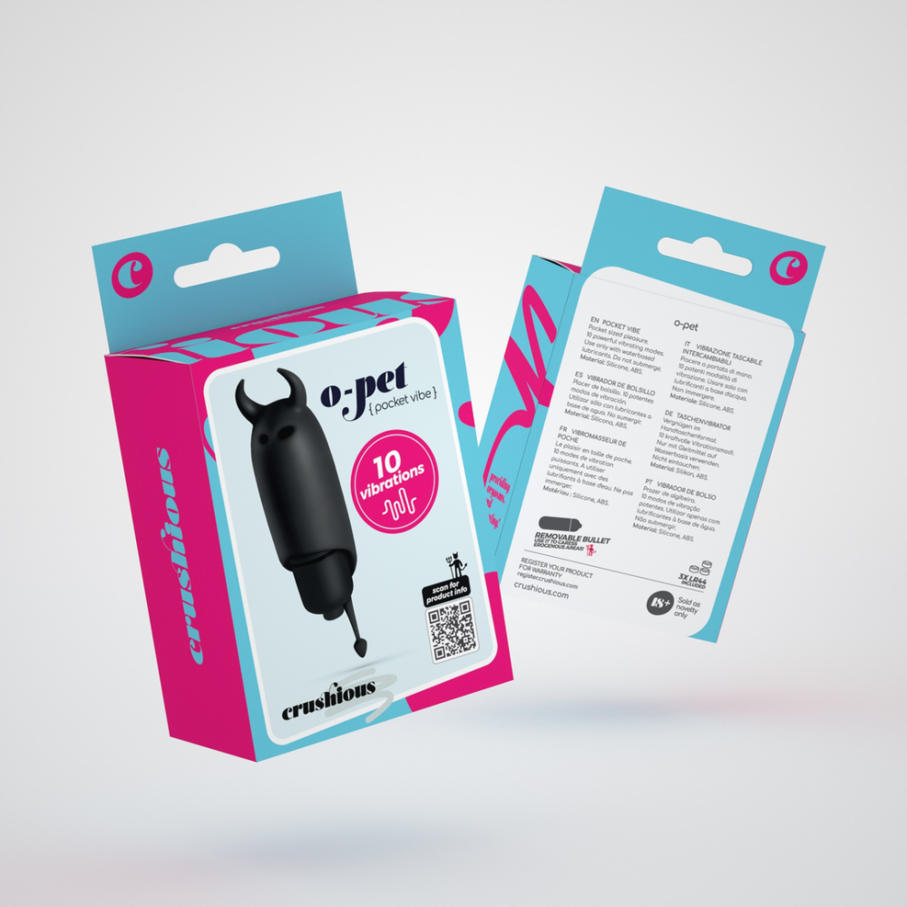 O-Pet Devil - Vibrerende Bullet - Zwart - Afbeelding 2
