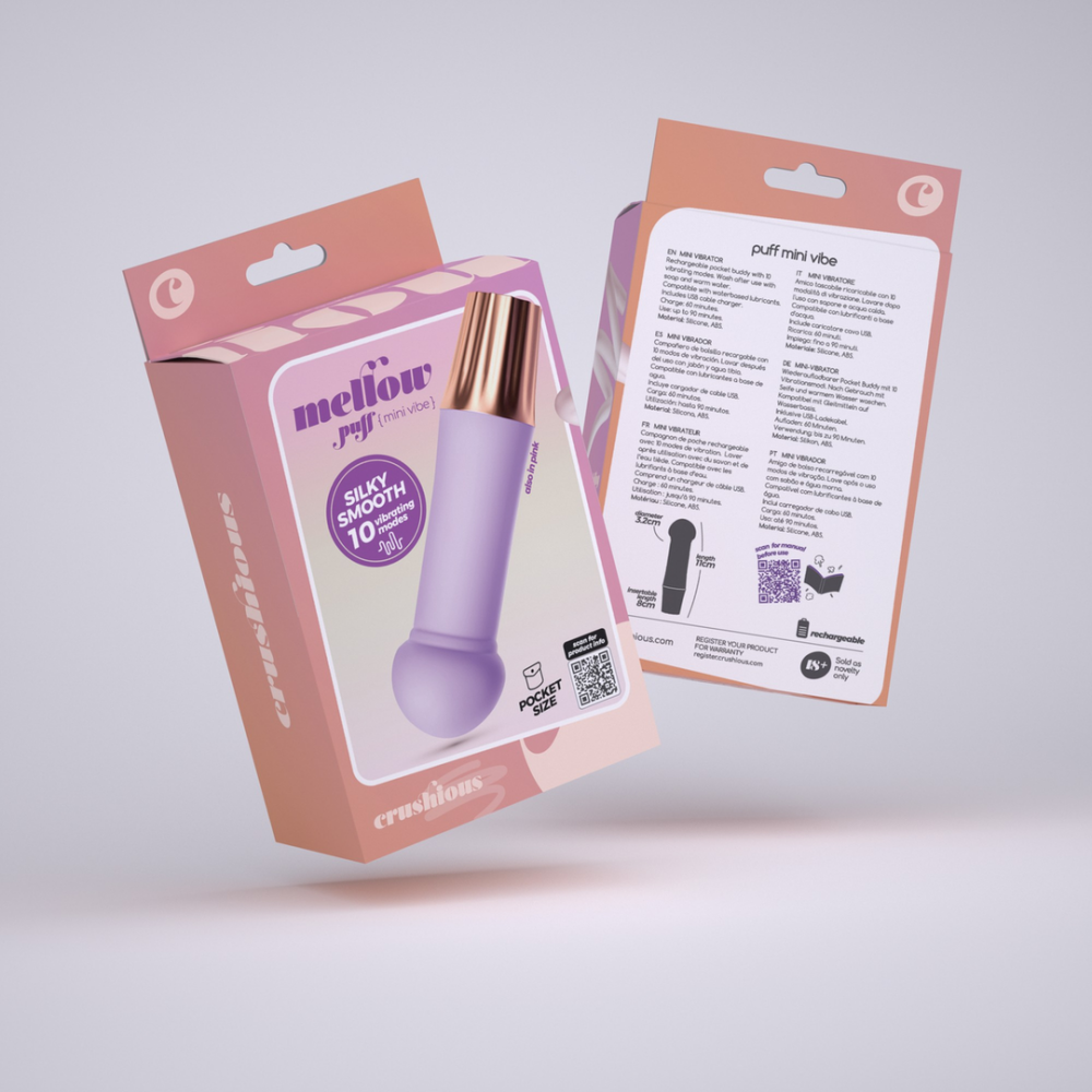 Mellow Puff - Mini Wand Vibrator - Lavendel - Afbeelding 2