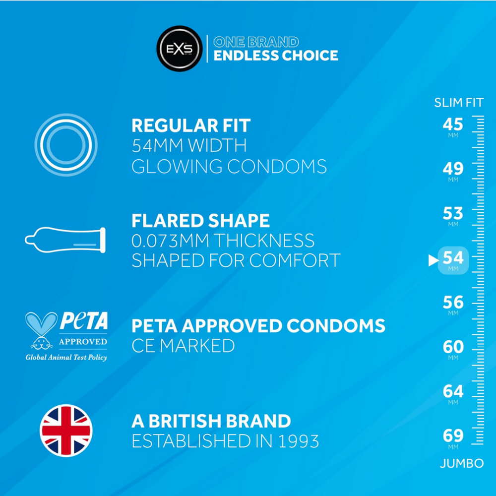 EXS Glowing - Condoms - 100 Stuks - Afbeelding 3