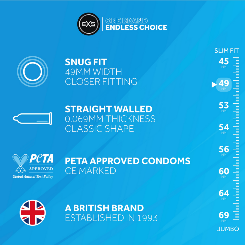 EXS Snug Fit - Condoms - 100 Stuks - Afbeelding 3