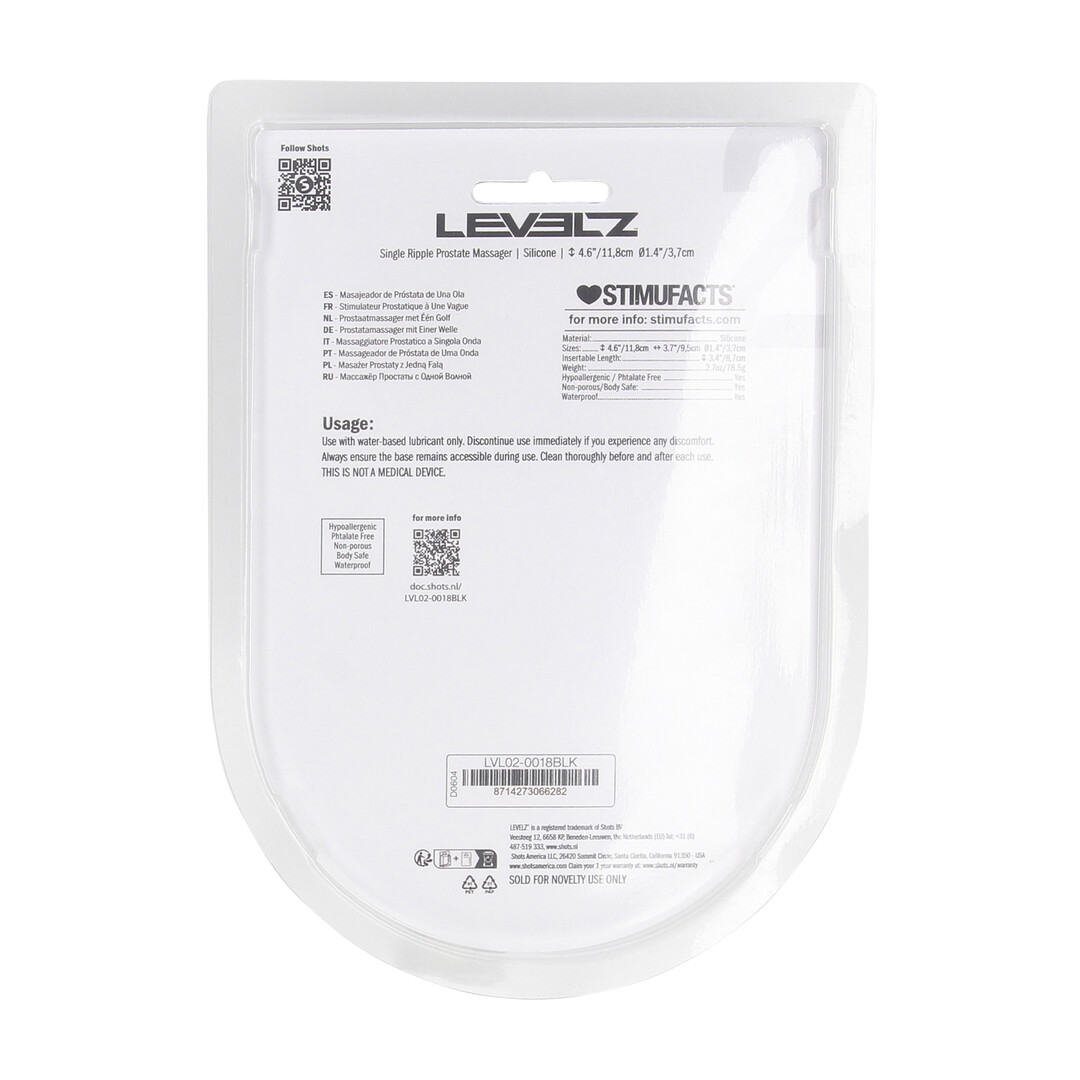 Enkele Golf Siliconen Prostaat Massager - Zwart - Afbeelding 3