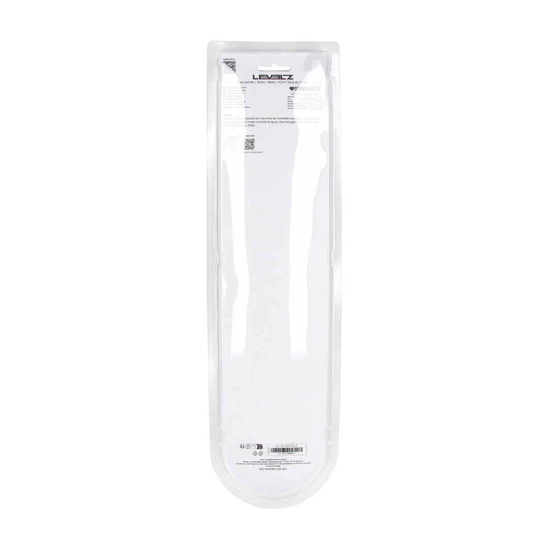 Ronde Siliconen Anale Ballen - M - 30mm - Zwart - Afbeelding 3