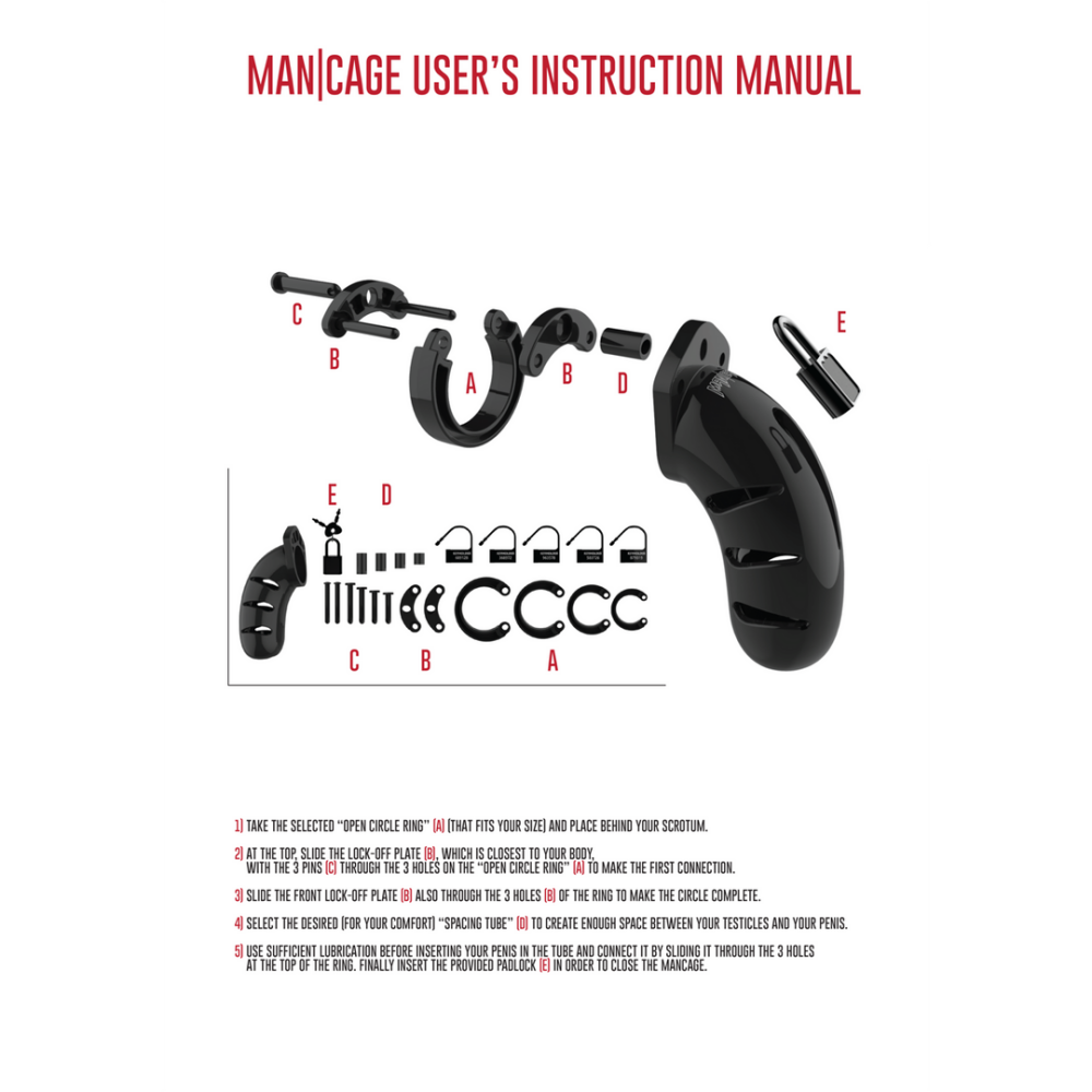 Model 03 Chastity Cock Cage - 4,5 / 11,5 cm - Afbeelding 4