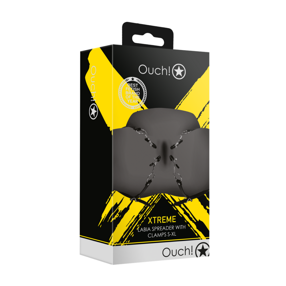 Labia Spreader met Klemmen - Zwart - Afbeelding 2
